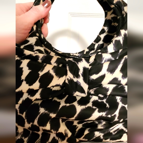Kate Spade Black and White Nylon Bow Satchel Small 11" X 7" - Picture 8 of 14